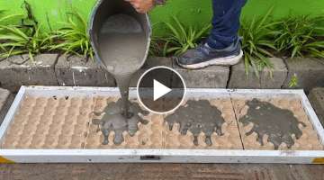 Flower pots craft // Details how to make Flower pots from Cement and Egg trays