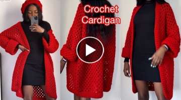 Easy Crochet Cardigan / Fast Granny Stitch Cardigan Tutorial