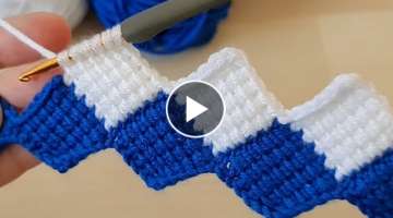 Tunus işi örgü modeli Knitting Crochet Tunisian beybi blanket