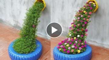 Tips For Making Beautiful Portulaca (Mossrose) Flower Waterfalls For Small Gardens