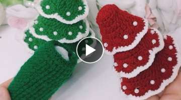 Crocheted Christmas tree for both practice and decoration ????????????| Crochet Christmas tree or...