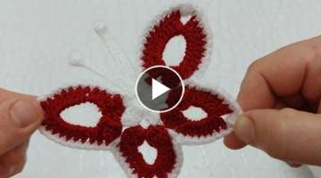 Easy for Beginners Butterfly Pattern / How to crochet ?