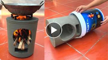 You Can't Believe How Easy It Is To Make A Wood Stove - Cast A Stove From A Paint Bucket