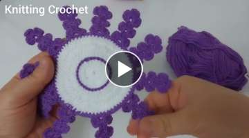 ???? Supper Easy Crochet for Beginners (Crochet Coaster)