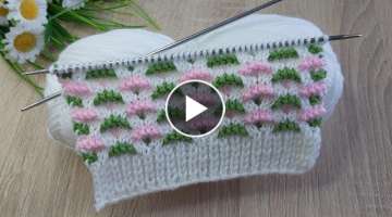 İki şiş kolay örgü model anlatımı ✅Easy knitting crochet patterns