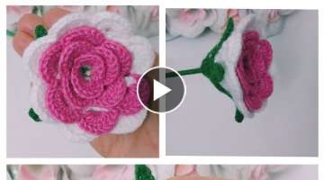 stunning hand Crochet flower ????????????