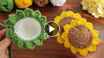 3D⚡????Wow Amazing ????????How to make a eye-catching crochet home ornament?How to easy knit po...