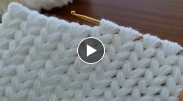 Super Very Very Easy Tunisian Crochet Model Yapımı Çok Kolay Tunus İşi Örgü Yelek Modeli ...