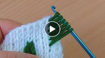 Super Tunisian work very easy flashy crochet / kolay ve gösterişli Tunus işi tığ işi örgü