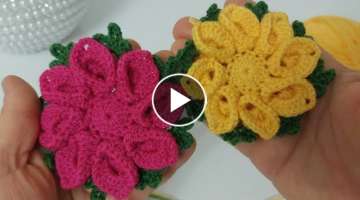 Very Easy to Make Flower Knitting Pattern