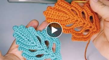 How To Crochet Leaf Design For Beginners And New Tutorial Design From ????