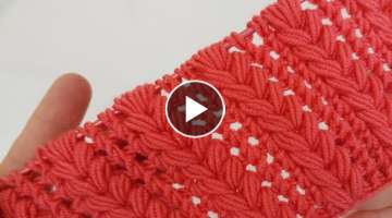 Super Easy Tunusian Knitting Stitch