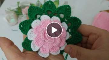Super beautiful crochet knitting flower model making ????????