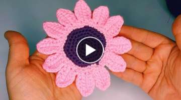 CROCHET SUNFLOWER : How to Crochet Sunflower | Sunflower ????????