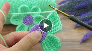 Woww!!!! Very easy, very sweet crochet motif flower motif making #crochet #knitting