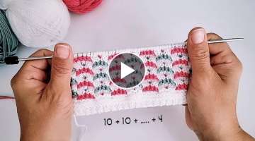 Üç Renkli Bebek Örgü iki şiş Yelek Modeli ???? knitting baby sweater pattern tutorial stitc...