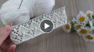 İki şiş kolay örgü yelek model anlatımı ✅Easy knitting crochet