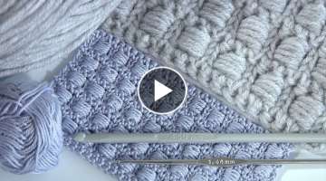 Crochet Trend with STITCH Pattern/FREE PATTERN/Bullion Block Stitch #crochetpattern
