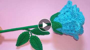 Flor Crochet, Como Hacer una Rosa Fácil