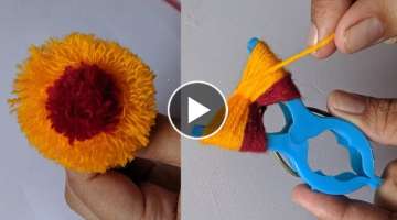 Amazing Hand Embroidery flower design trick | Super Easy 3d Hand Embroidery flower design idea