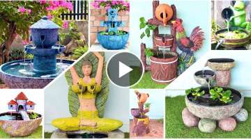 Top videos to make beautiful fountains and aquariums with cement and sand