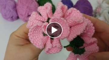 Crochet Knitted Carnation???? Flower Making