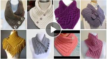 Trendy and stylish knitted caplet scraf ,neck warmer design for high fashion ladies/winter fashio...