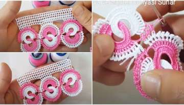 How to make crochet lace ribbon?