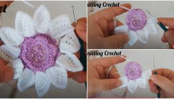 Very Easy Crochet Flower Stitch