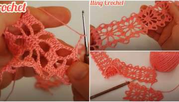 Wonderful elegant lace crochet knitting pattern