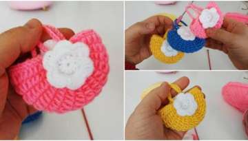 Try making a very enjoyable and fun knitted keychain.