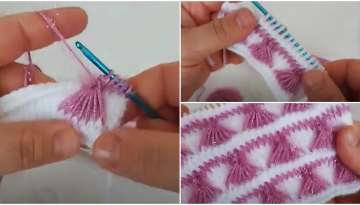Gorgeous Tunisian baby knitting pattern