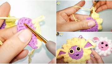 Sheep Face Mini crochet bag for Super Cute Baby