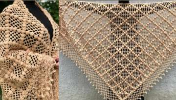 Wonderful Crocheted Shawl Pattern