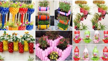 Creative Garden Ideas, Beautiful Balcony Hanging Garden From Recycled Plastic Bottles