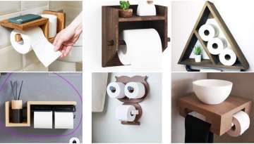 DIY Wooden Paper Role Holder Ideas / Toilet paper holder ideas