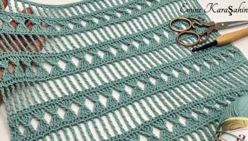 Easy summer crochet models for beginners (Blouse, tunic, vest, dress, pareo, curtain, runner, bag...